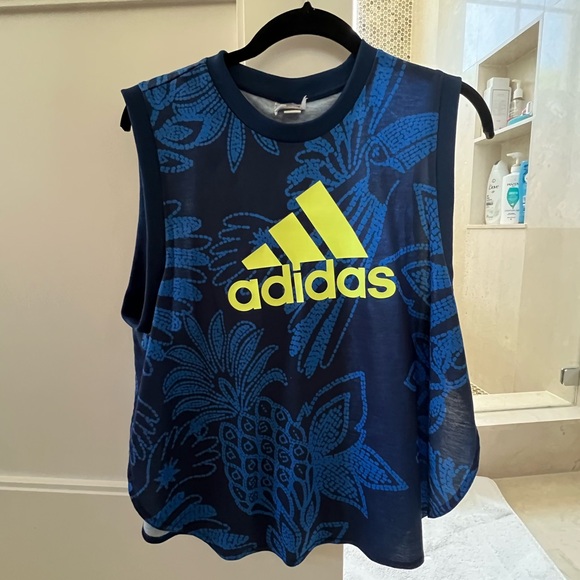 Adidas x FARM Rio Core Linear Form Training Tank Top - Size Large - Picture 3 of 7